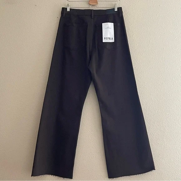 Pistola PENNY HIGH RISE WIDE LEG JEAN MOCHA Cotton 31 - Picture 4 of 16
